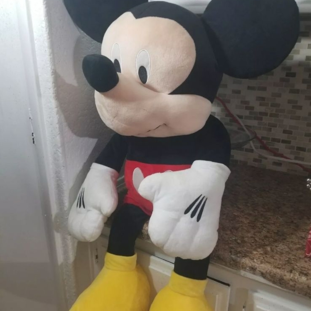 Disney Mickey Mouse Stuffed Animal - Black, Red, Yellow